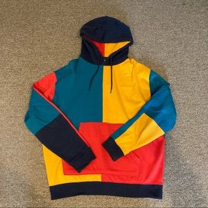Urban outfitters mens colorblock hoodie